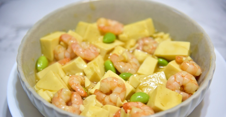 健康豆腐蝦仁做法