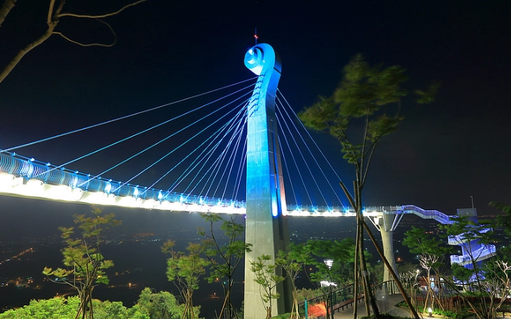 岡山之眼晚上旅遊