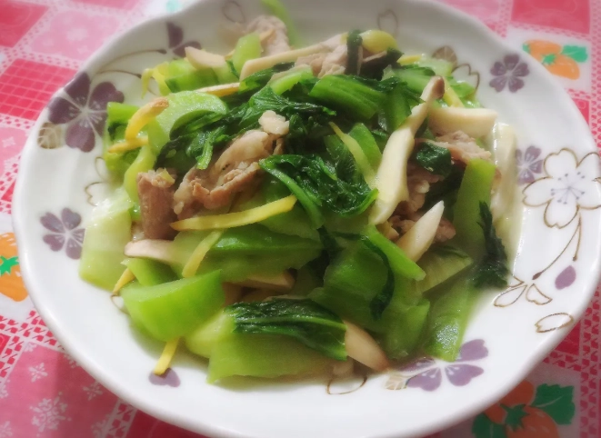 薑絲炒芥菜做法