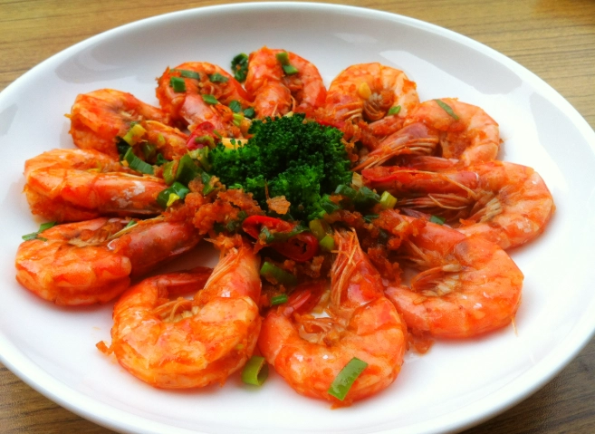 蒜香炒蝦