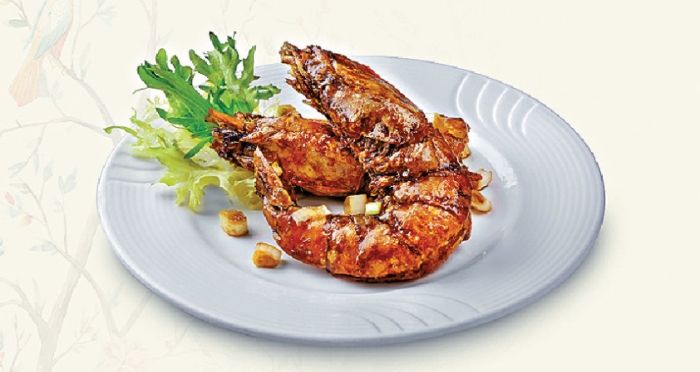 豉油王煎大蝦 技巧