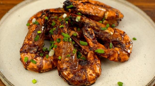 豉油王煎大蝦 食譜