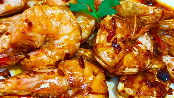 豉油王煎大蝦 食譜