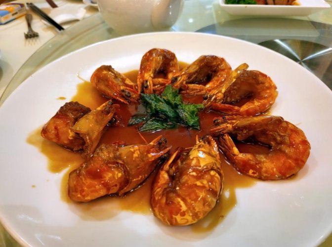 豉油王煎大蝦 技巧