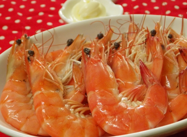 水煮蝦沾醬做法