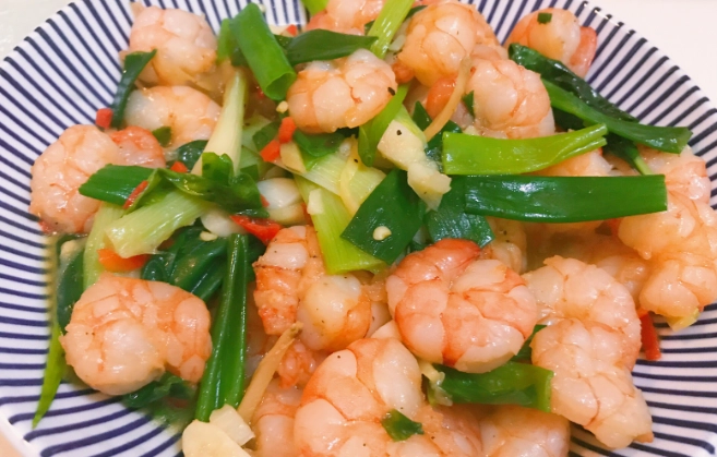 蔥爆蝦仁食譜